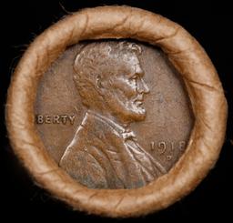 Lincoln Wheat Cent 1c Mixed Roll Orig Brandt McDonalds Wrapper, 1918-d end, Wheat other end