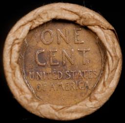 Lincoln Wheat Cent 1c Mixed Roll Orig Brandt McDonalds Wrapper, 1918-d end, Wheat other end