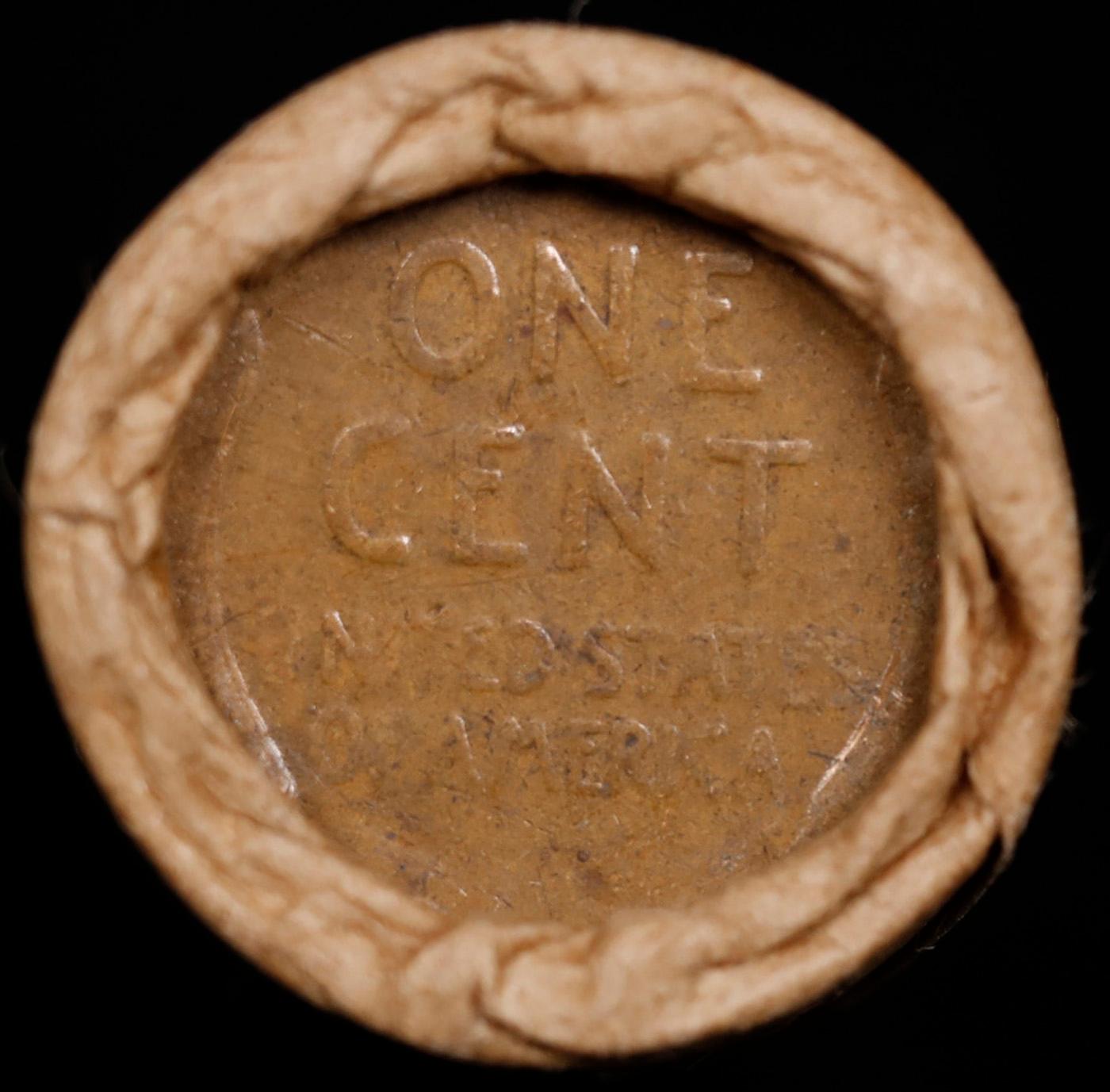 Lincoln Wheat Cent 1c Mixed Roll Orig Brandt McDonalds Wrapper, 1919-s end, Wheat other end