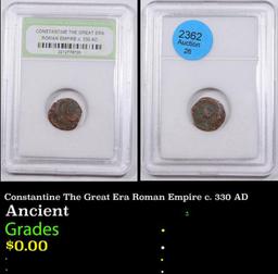 Constantine The Great Era Roman Empire c. 330 AD Graded By INB