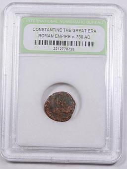 Constantine The Great Era Roman Empire c. 330 AD Graded By INB