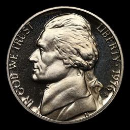 Proof 1976-s Jefferson Nickel 5c Grades GEM++ Proof Deep Cameo