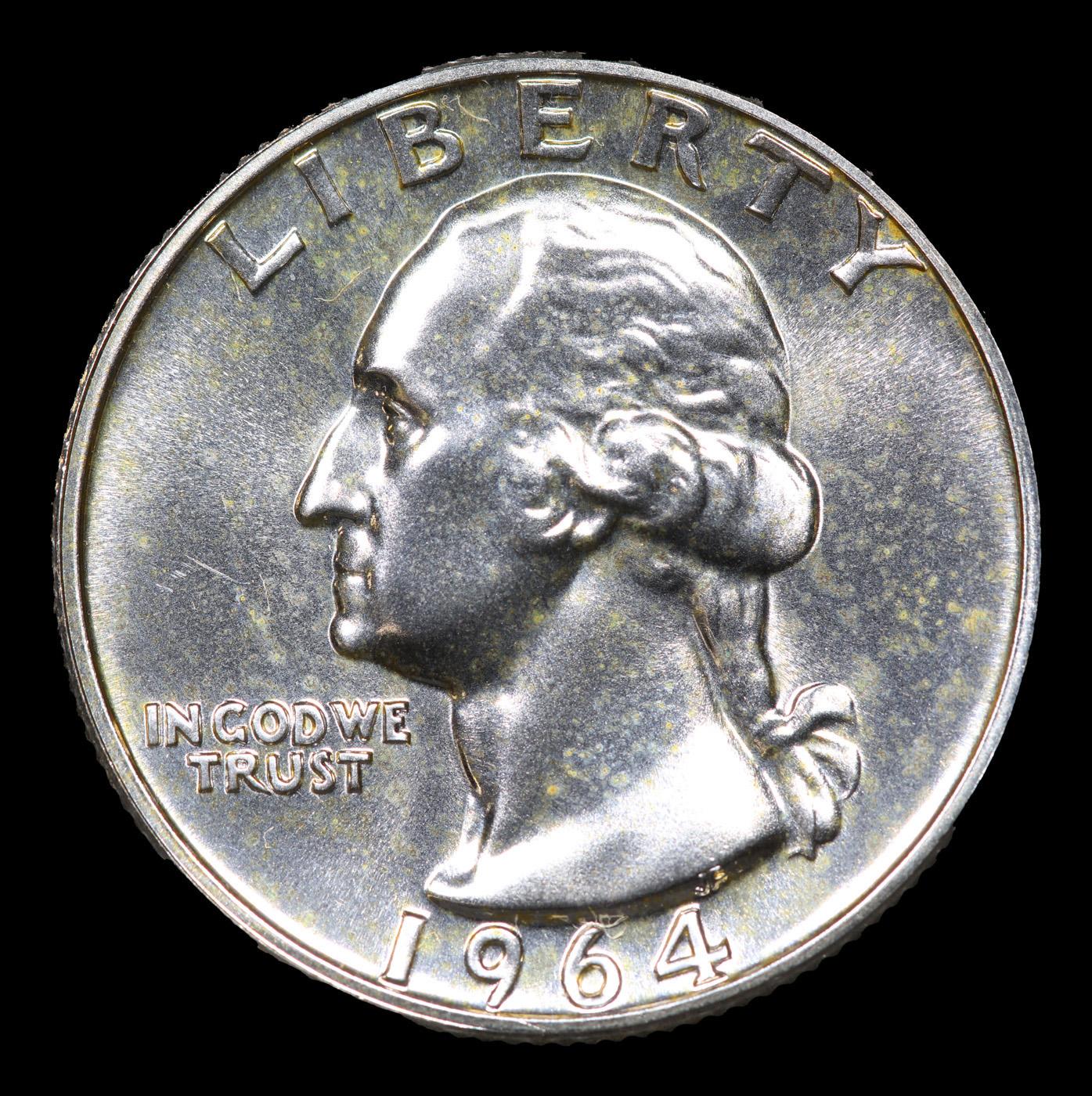 Proof 1964 Washington Quarter 25c Grades GEM++ Proof