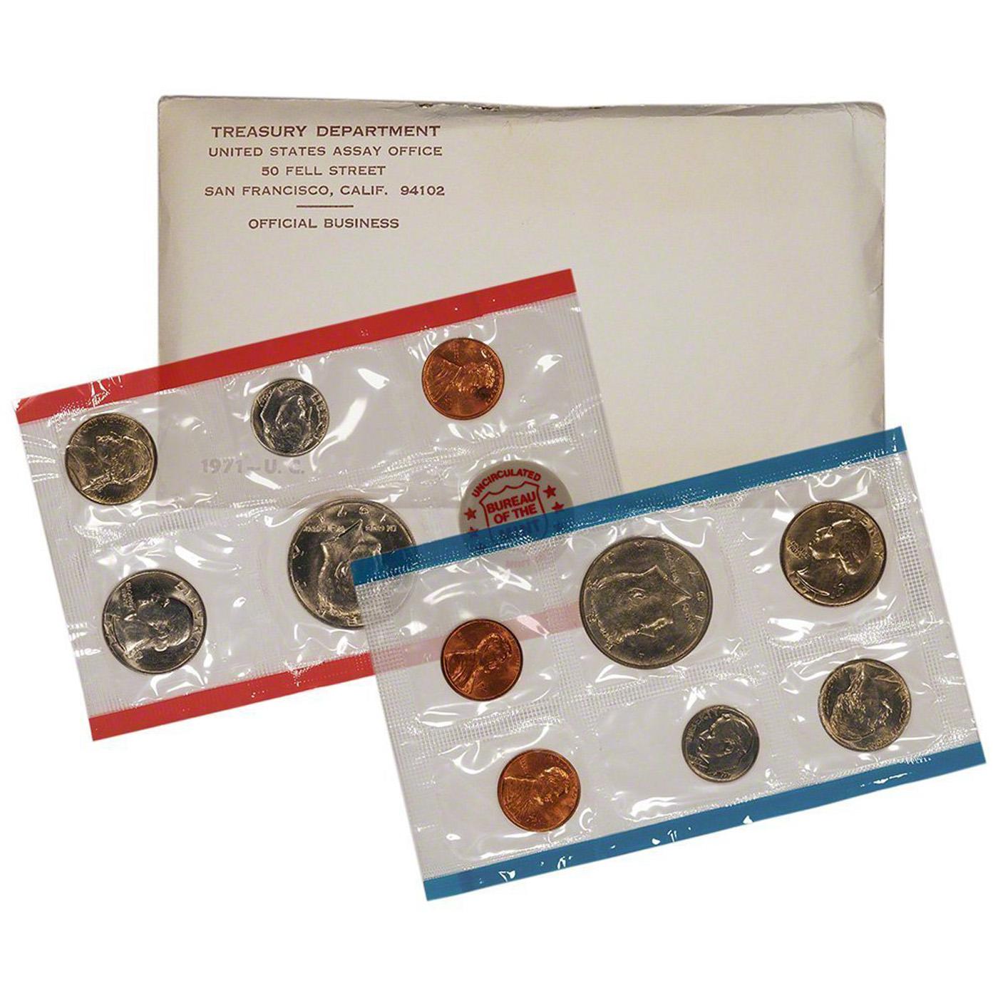 1971 Mint Set, 11 Coins Inside