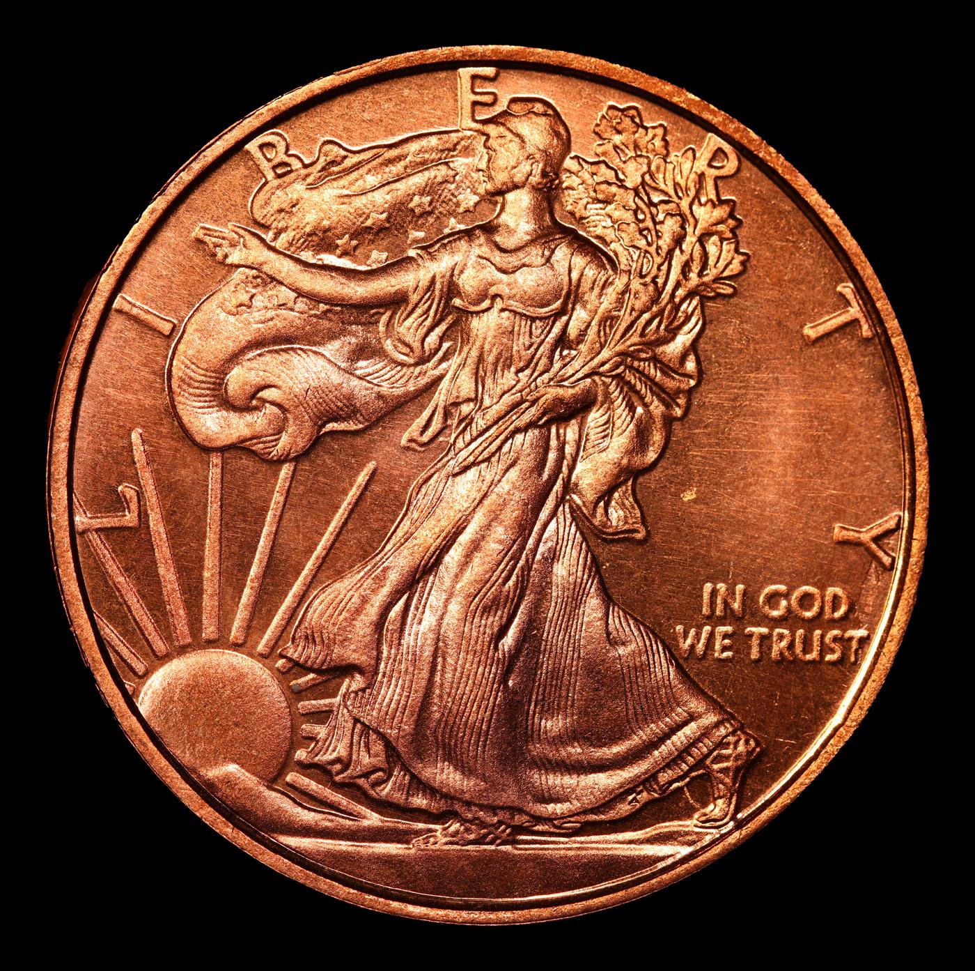 Walking Liberty Replica 1oz Copper Round