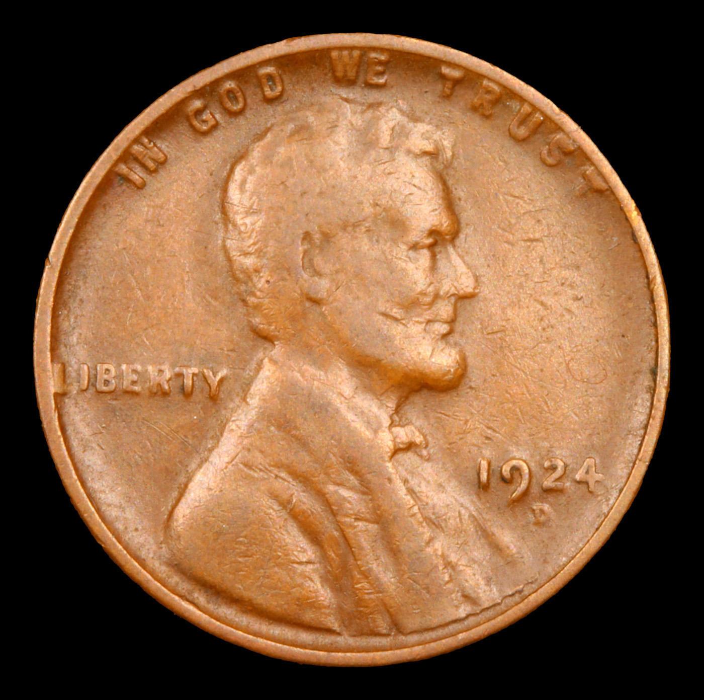 1924-d Lincoln Cent 1c Grades vf, very fine