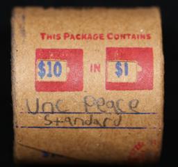 *EXCLUSIVE* Hand Marked "Unc Peace Standard," x10 coin Covered End Roll! - Huge Vault Hoard  (FC)