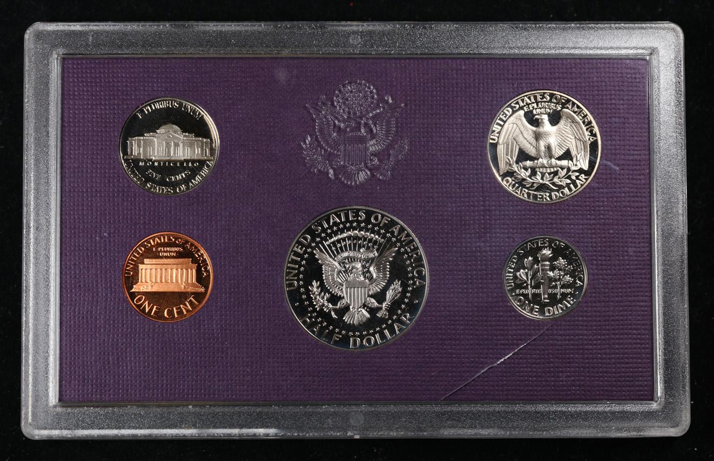 1986 United States Mint Proof Set 5 coins - No Outer Box