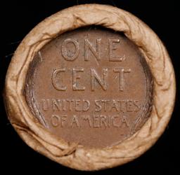 Lincoln Wheat Cent 1c Mixed Roll Orig Brandt McDonalds Wrapper, 1917-d end, Wheat other end