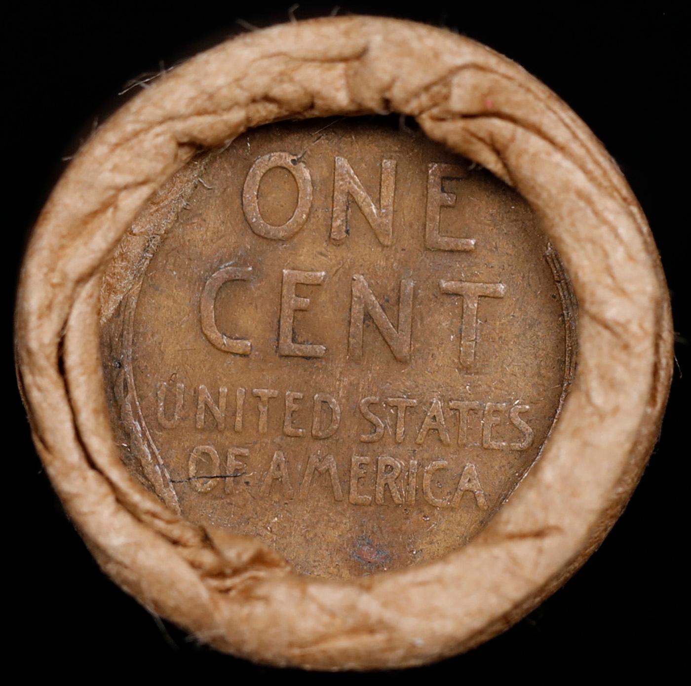 Lincoln Wheat Cent 1c Mixed Roll Orig Brandt McDonalds Wrapper, 1919-s end, Wheat other end