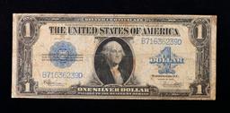 1923 $1 large size Blue Seal Silver Certificate Grades vf+ Signatures Speelman/White