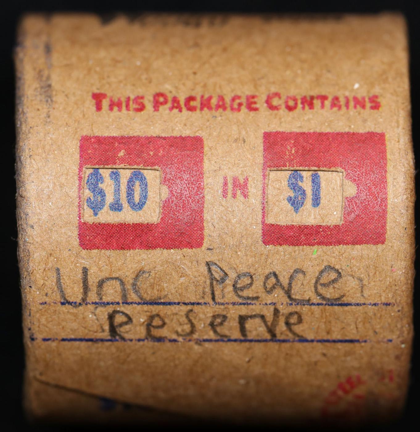 *EXCLUSIVE* Hand Marked "Unc Peace Reserve," x10 coin Covered End Roll! - Huge Vault Hoard  (FC)