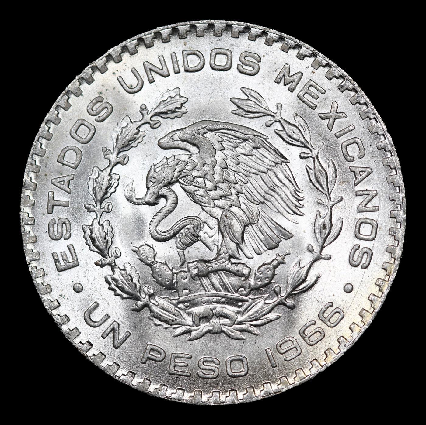 1966 Mexico 1 Peso KM# 459 Grades GEM+ Unc