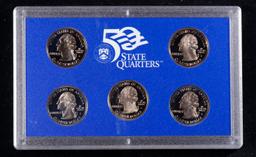 1999 United States Mint Proof Quarters 5 pc set No Outer Box