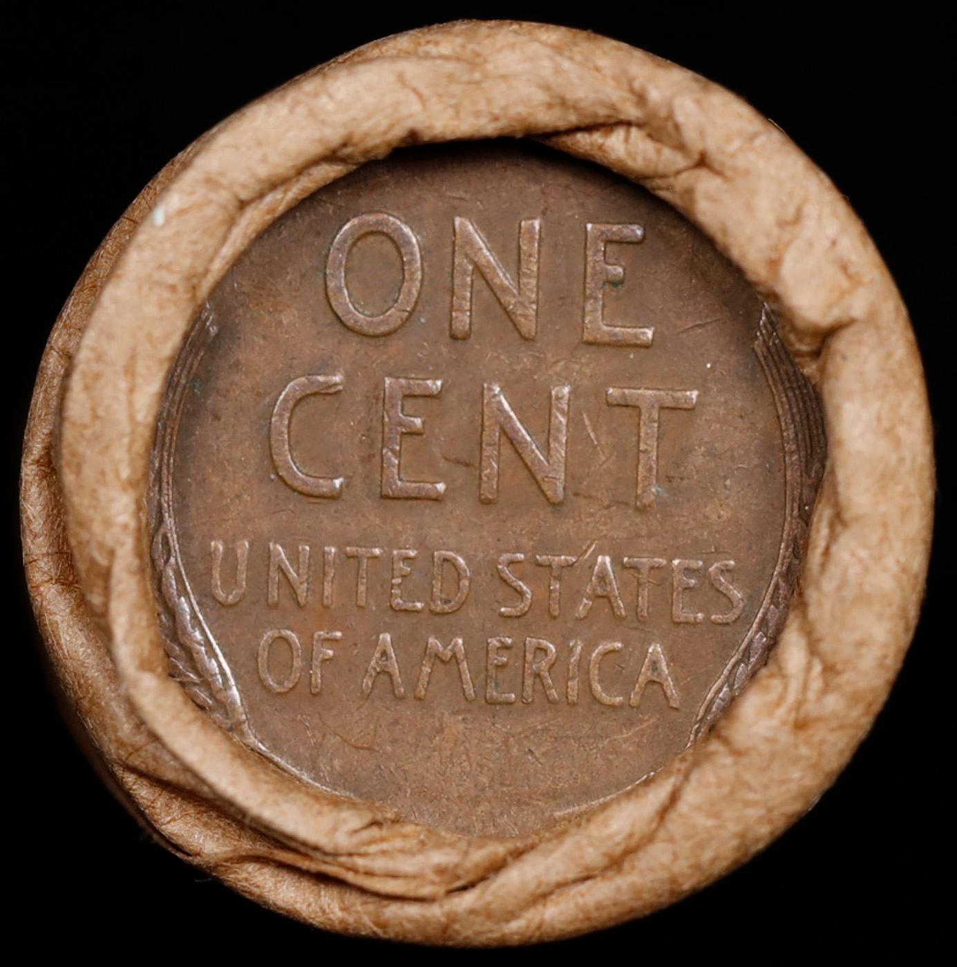 Lincoln Wheat Cent 1c Mixed Roll Orig Brandt McDonalds Wrapper, 1919-s end, Wheat other end