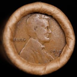 Lincoln Wheat Cent 1c Mixed Roll Orig Brandt McDonalds Wrapper, 1917-d end, Wheat other end