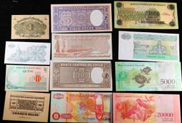 Lot of 25 Different Foreign Notes, A Variety of Countries, Dates, and Denominations!