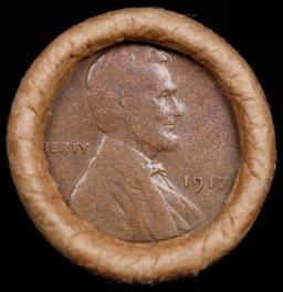 Lincoln Wheat Cent 1c Mixed Roll Orig Brandt McDonalds Wrapper, 1917-s end, Wheat other end