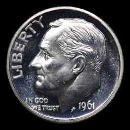 Proof 1961 Roosevelt Dime Near TOP POP! 10c Graded pr69 DCAM BY SEGS