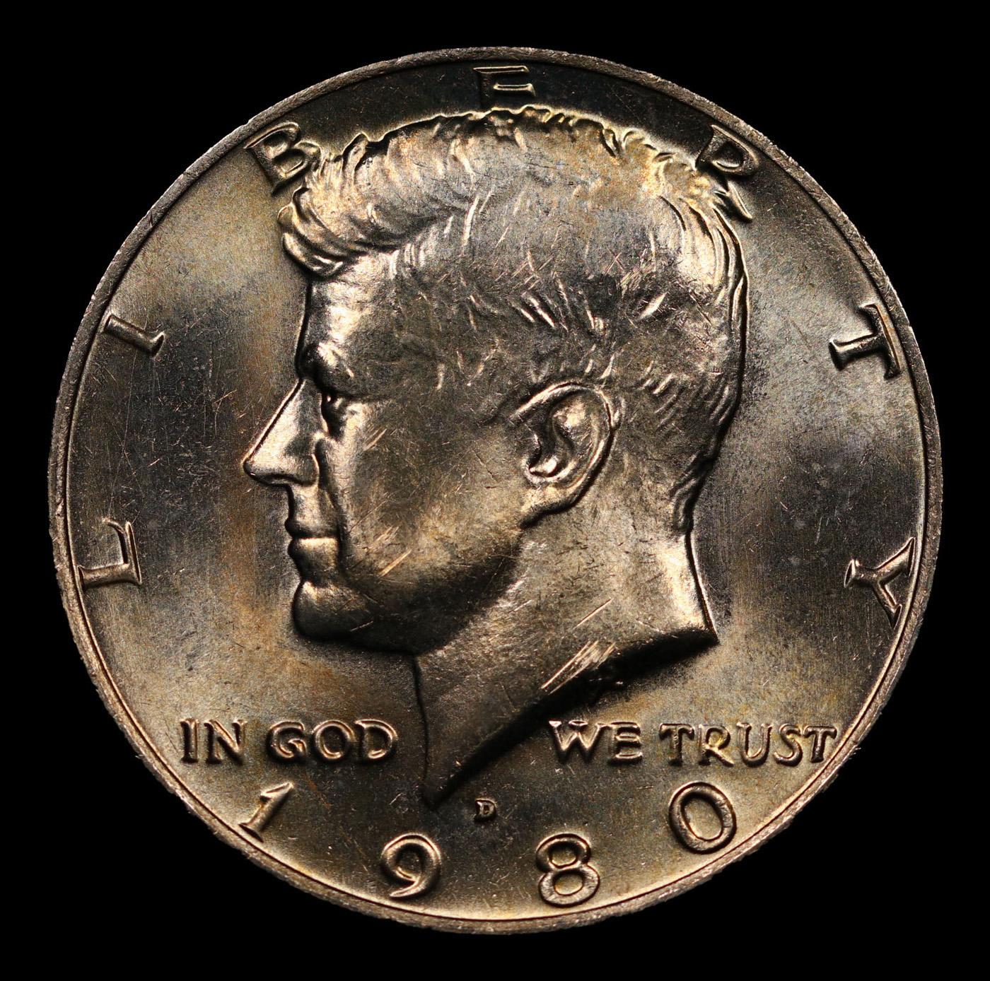 1980-d Kennedy Half Dollar 50c Grades GEM+ Unc