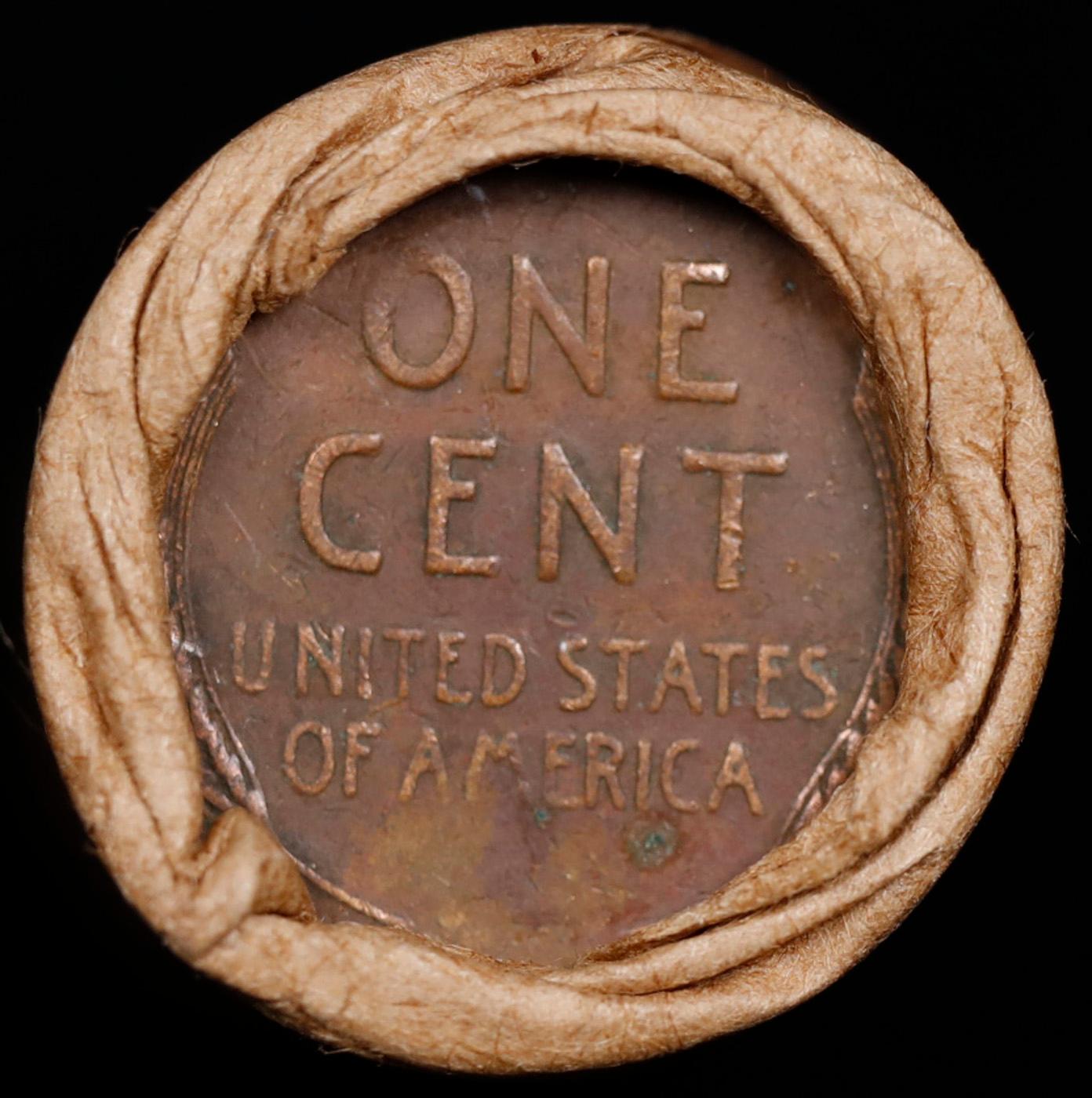 Lincoln Wheat Cent 1c Mixed Roll Orig Brandt McDonalds Wrapper, 1919-s end, Wheat other end