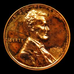 Proof ***Auction Highlight*** 1961 Lincoln Cent TOP POP! 1c Graded pr69 rd cam BY SEGS (fc)