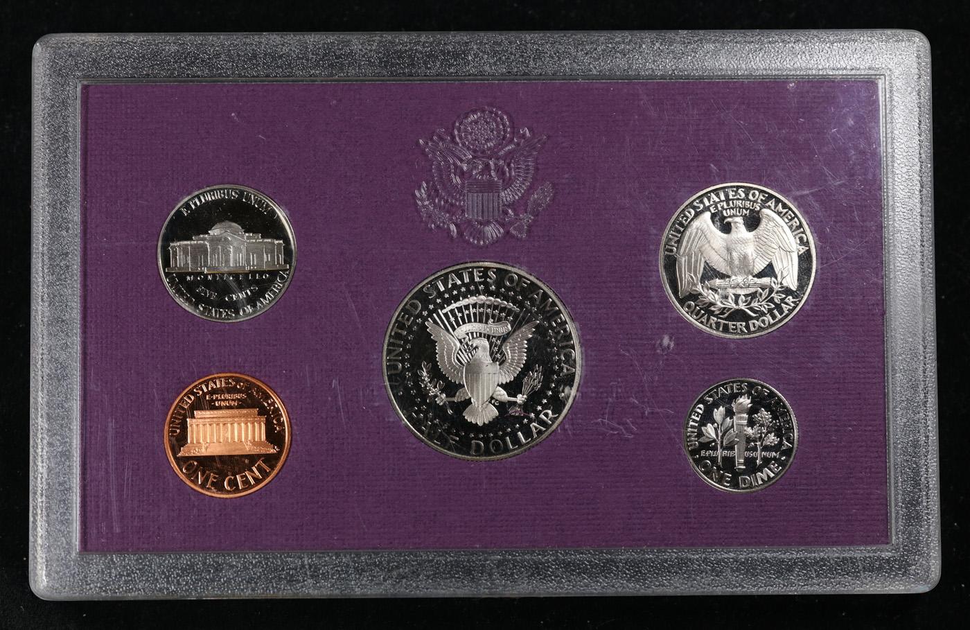 1993 United States Mint Proof Set 5 coins - No Outer Box