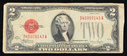 1928F $2 Red Seal United States Note Grades vf, very fine