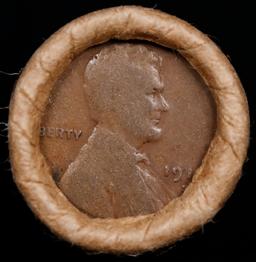 Lincoln Wheat Cent 1c Mixed Roll Orig Brandt McDonalds Wrapper, 1918-s end, Wheat other end