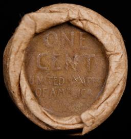 Lincoln Wheat Cent 1c Mixed Roll Orig Brandt McDonalds Wrapper, 1918-s end, Wheat other end