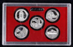 2010 United States Quarters America the Beautiful Silver Proof Set - 5 pc set No Outer Box