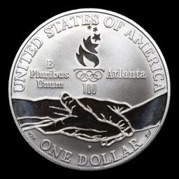 Proof 1995-p Olympics Track & Field Modern Commem Dollar 1 Grades GEM++ Proof Deep Cameo