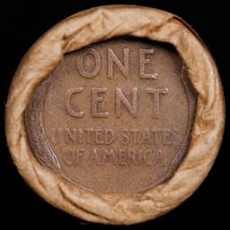 Lincoln Wheat Cent 1c Mixed Roll Orig Brandt McDonalds Wrapper, 1918-s end, Wheat other end