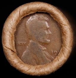 Lincoln Wheat Cent 1c Mixed Roll Orig Brandt McDonalds Wrapper, 1919-d end, Wheat other end