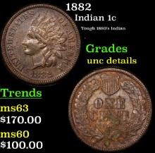 1882 Indian Cent 1c Grades Unc Details