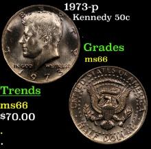 1973-p Kennedy Half Dollar 50c Grades GEM+ Unc