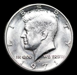 1971-d Kennedy Half Dollar 50c Grades GEM++ Unc