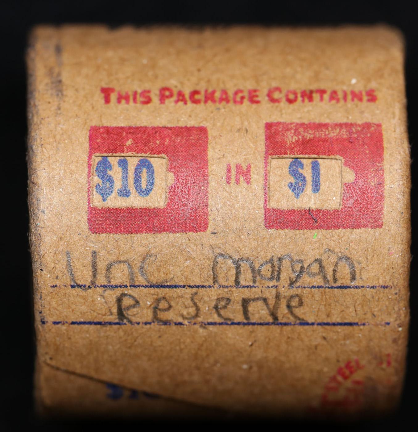 *EXCLUSIVE* x10 Morgan Covered End Roll! Marked "Unc Morgan Reserve"! - Huge Vault Hoard  (FC)