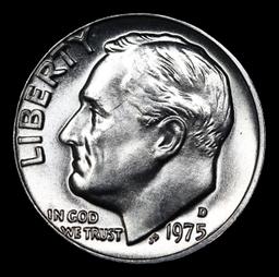 ***Auction Highlight*** 1975-d Roosevelt Dime Near Top Pop! 10c Graded Gem++ Full Bands BY USCG (fc)