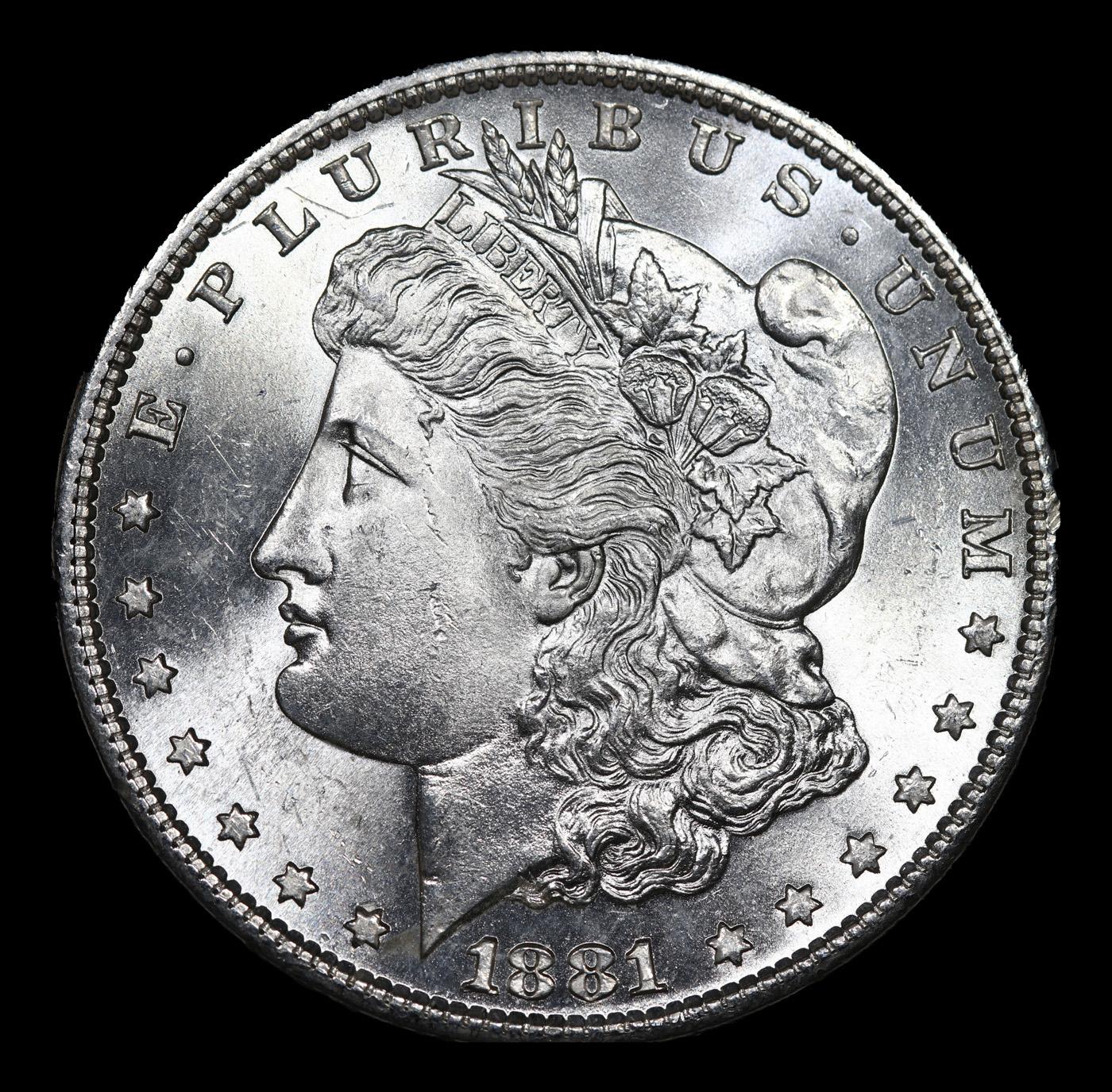 ***Auction Highlight*** 1881-s Morgan Dollar 1 Graded ms66+ PL BY SEGS (fc)