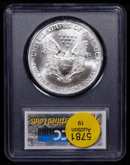***Auction Highlight*** 1995 Silver Eagle Dollar $1 Graded ms70 By PCC (fc)