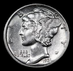 1931-d Mercury Dime 10c Grades Choice AU/BU Slider