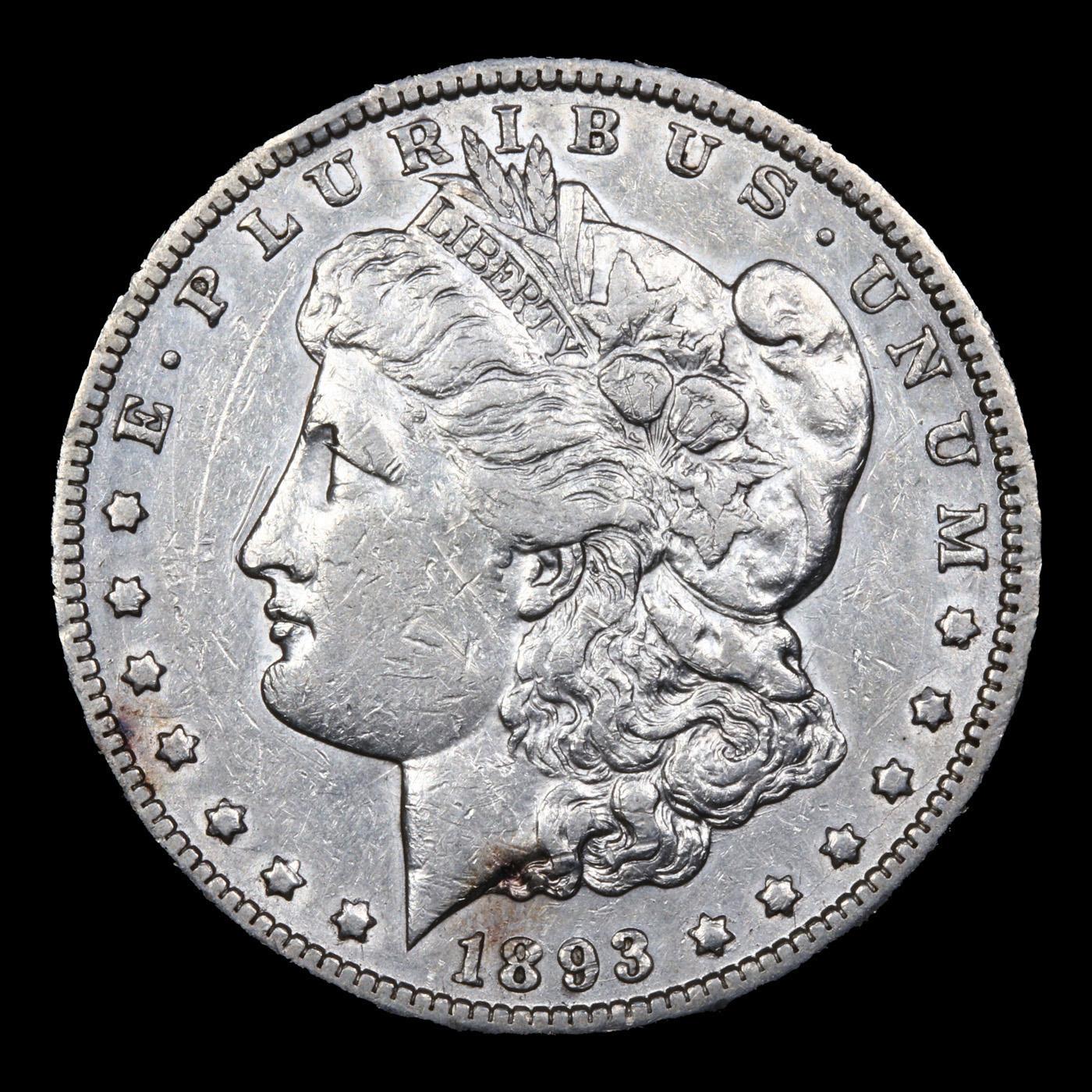 ***Auction Highlight*** 1893-cc Morgan Dollar 1 Graded au55+ By SEGS (fc)