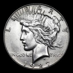 ***Auction Highlight*** 1927-s Peace Dollar $1 Graded ms63 By SEGS (fc)