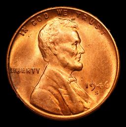 1946-s Lincoln Cent 1c Grades Gem+ Unc RD