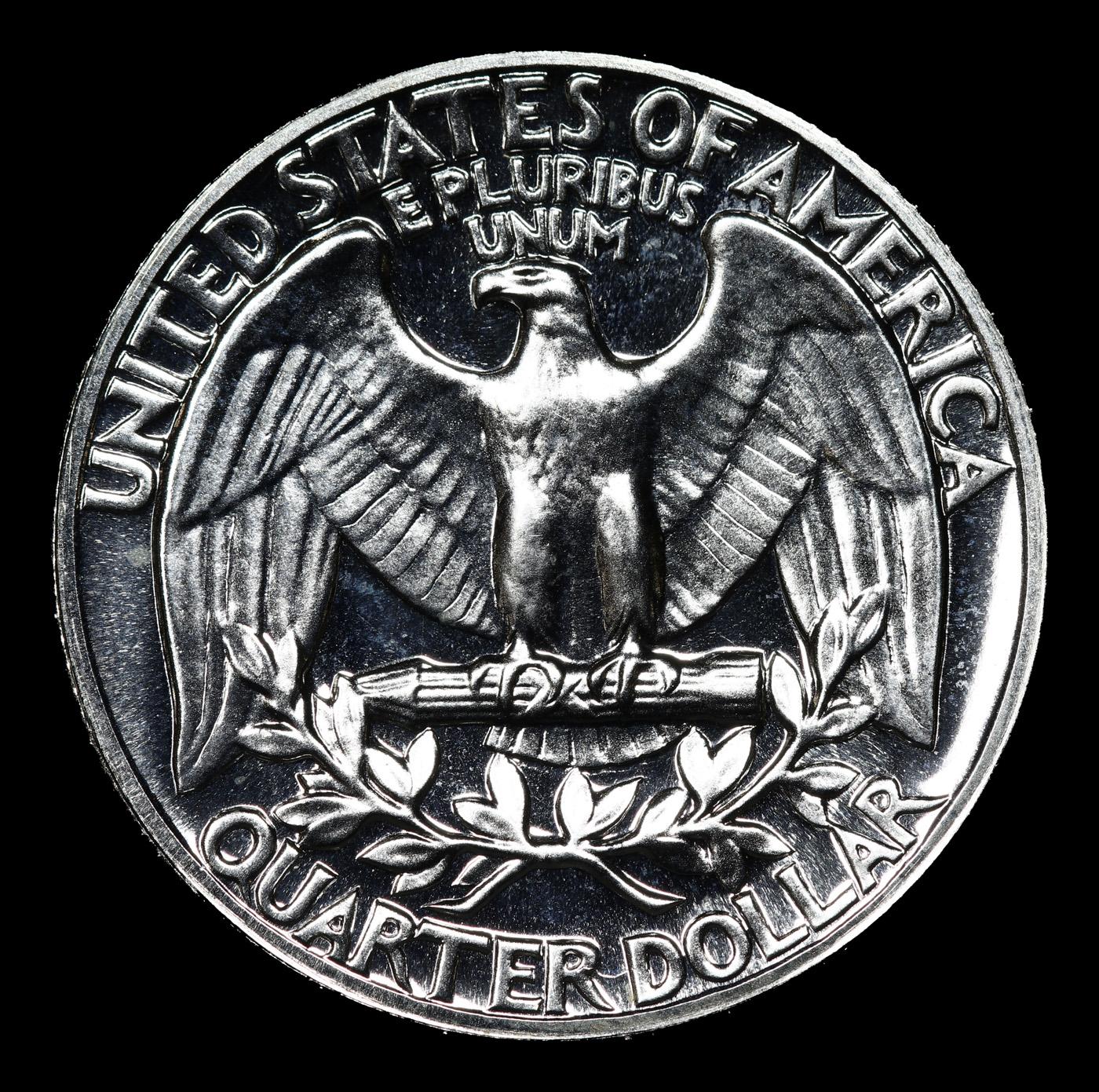 Proof ***Auction Highlight*** 1963 Washington Quarter TOP POP! 25c Graded Perfection By USCG (fc)