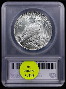 ***Auction Highlight*** 1925-s Peace Dollar 1 Graded ms64 BY SEGS (fc)