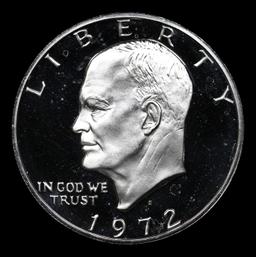 Proof 1972-s Silver Eisenhower Dollar $1 Graded pr70 dcam By SEGS