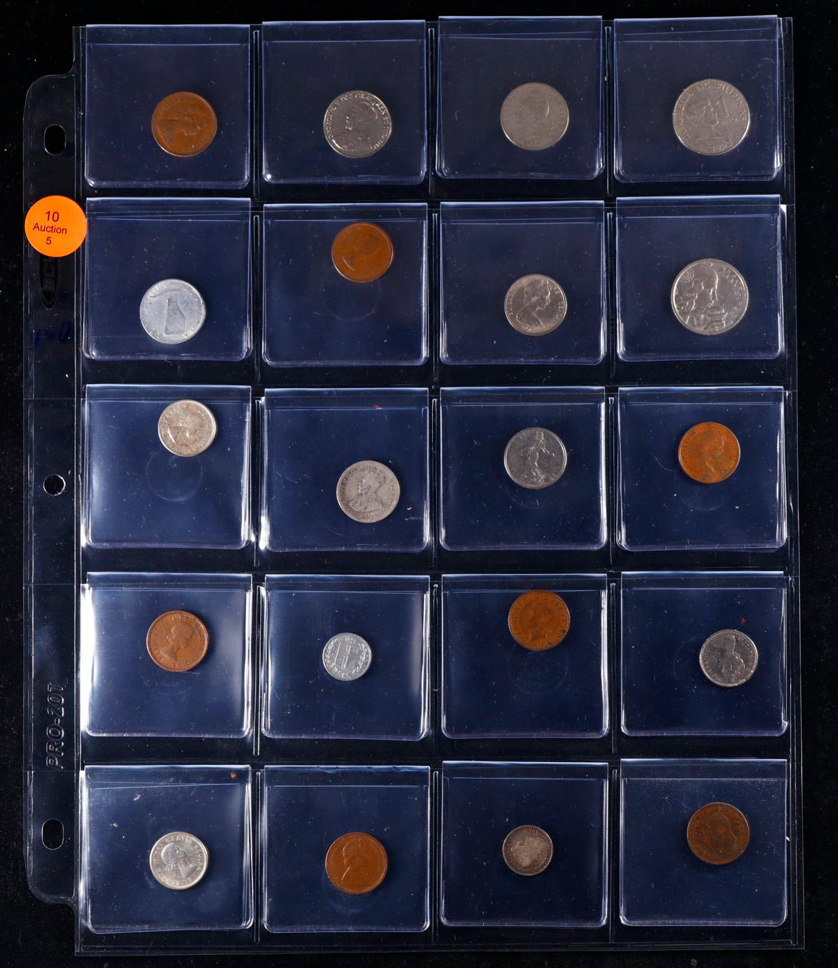 20 Great Coins of the World, hand selected, many trend high, every lot guaranteed to contain Silver.