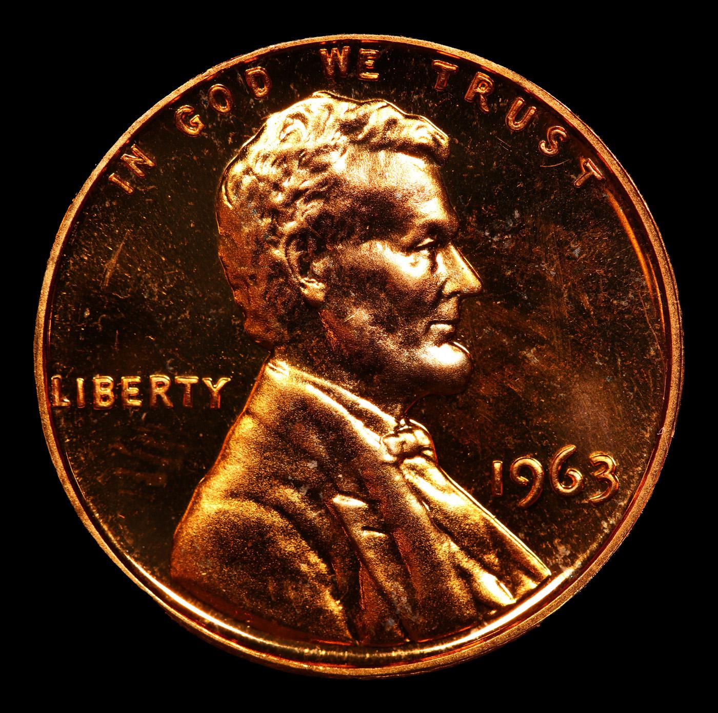 Proof 1963 Lincoln Cent TOP POP! 1c Graded pr69 rd CAM BY SEGS